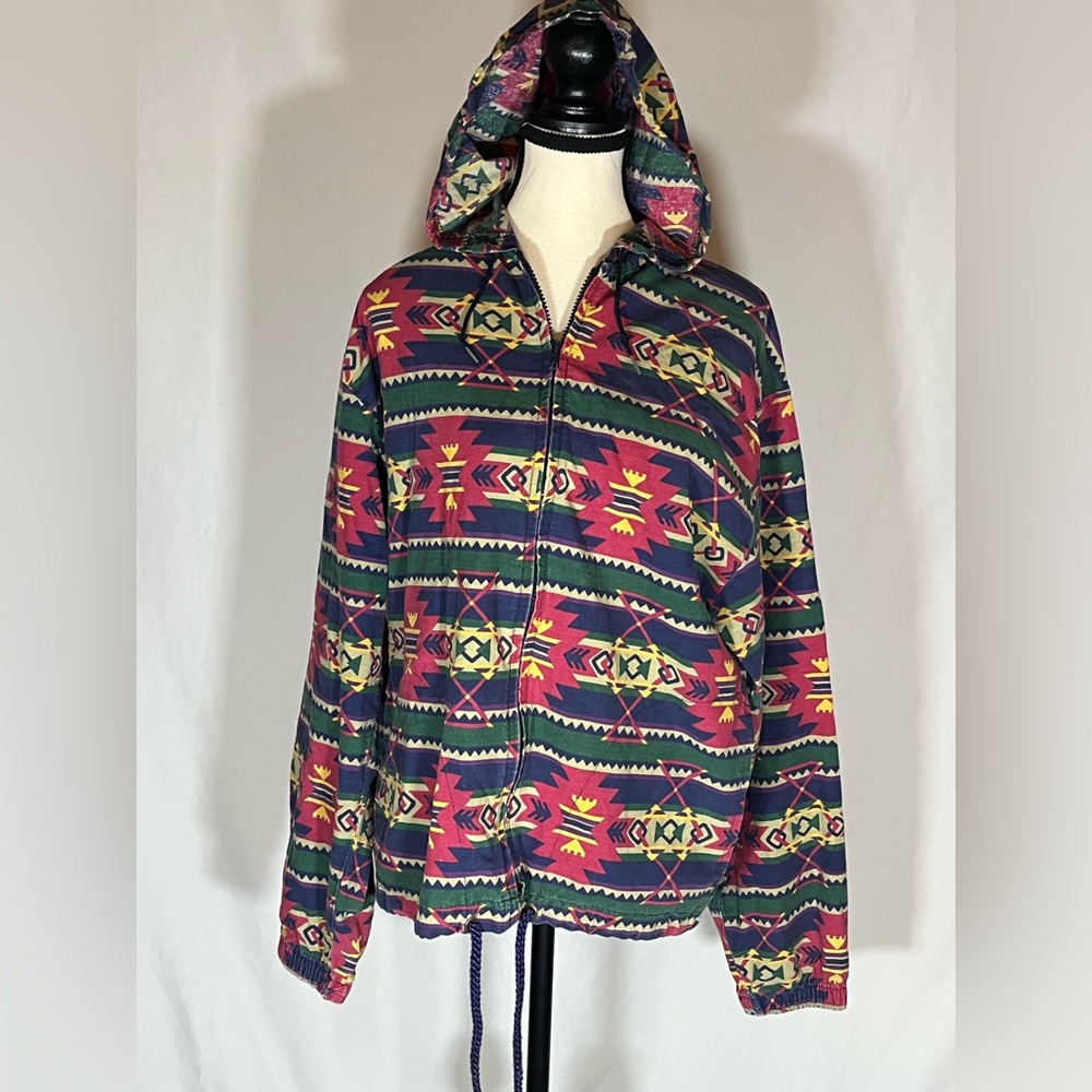 Vintage Southwestern Zip Up Hoodie